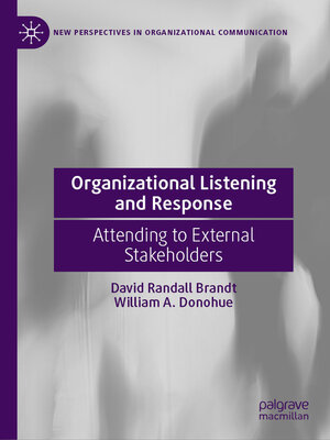 cover image of Organizational Listening and Response